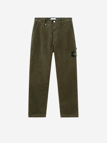 Lose grüne Hose mit mehreren Taschen