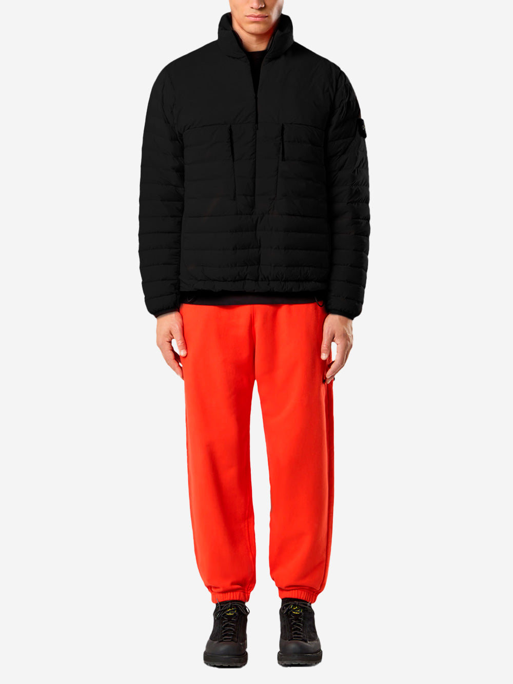 STONE ISLAND Piumino anorak in piuma d'oca senza cuciture e antigoccia Nero Urbanstaroma