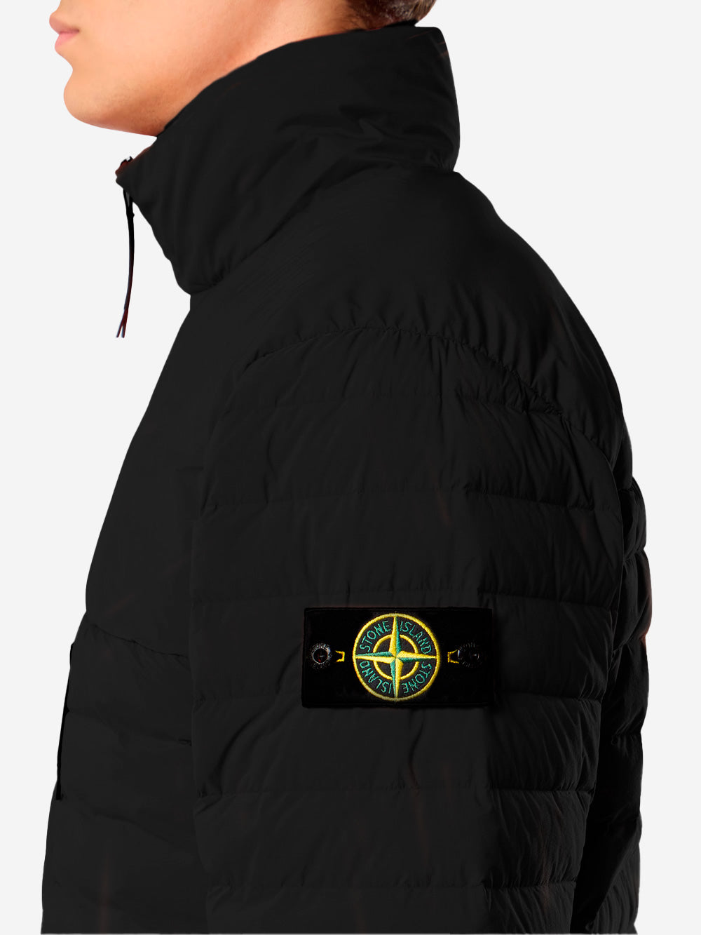 STONE ISLAND Piumino anorak in piuma d'oca senza cuciture e antigoccia Nero Urbanstaroma