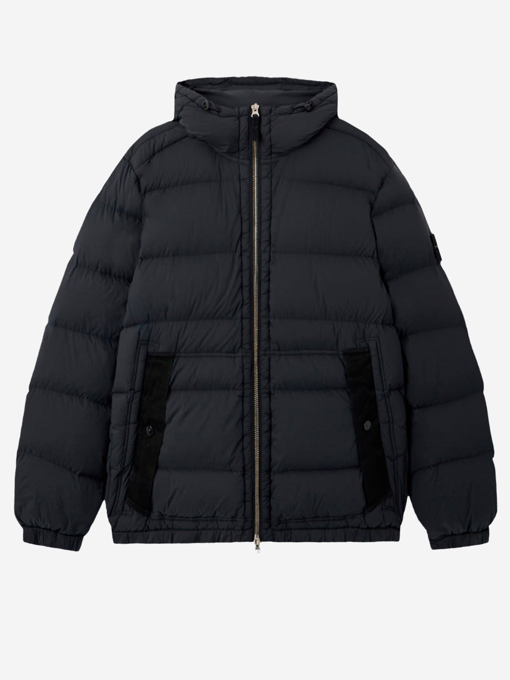 STONE ISLAND Piumino 'Tunnel' nero senza cuciture con cappuccio e antigoccia Nero Urbanstaroma