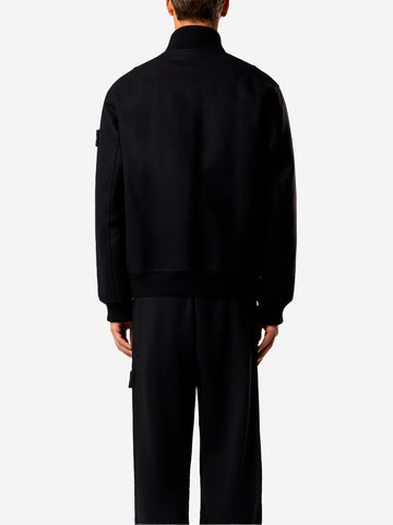 STONE ISLAND Bomber misto lana 'Ghost' con imbottitura PrimaLoft Nero