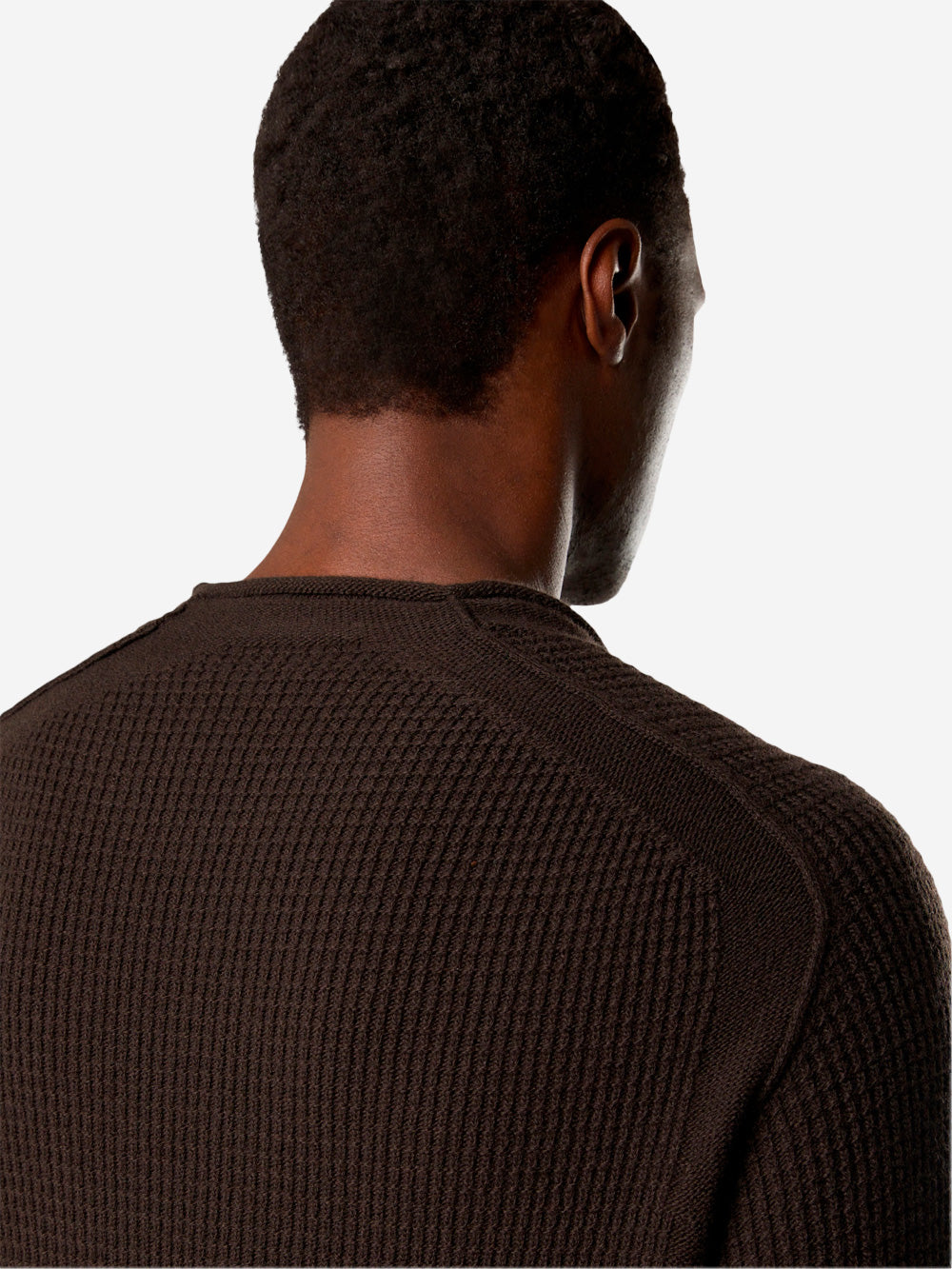 STONE ISLAND Maglione marrone in lana con collo a lupetto 'Ghost' Marrone scuro Urbanstaroma