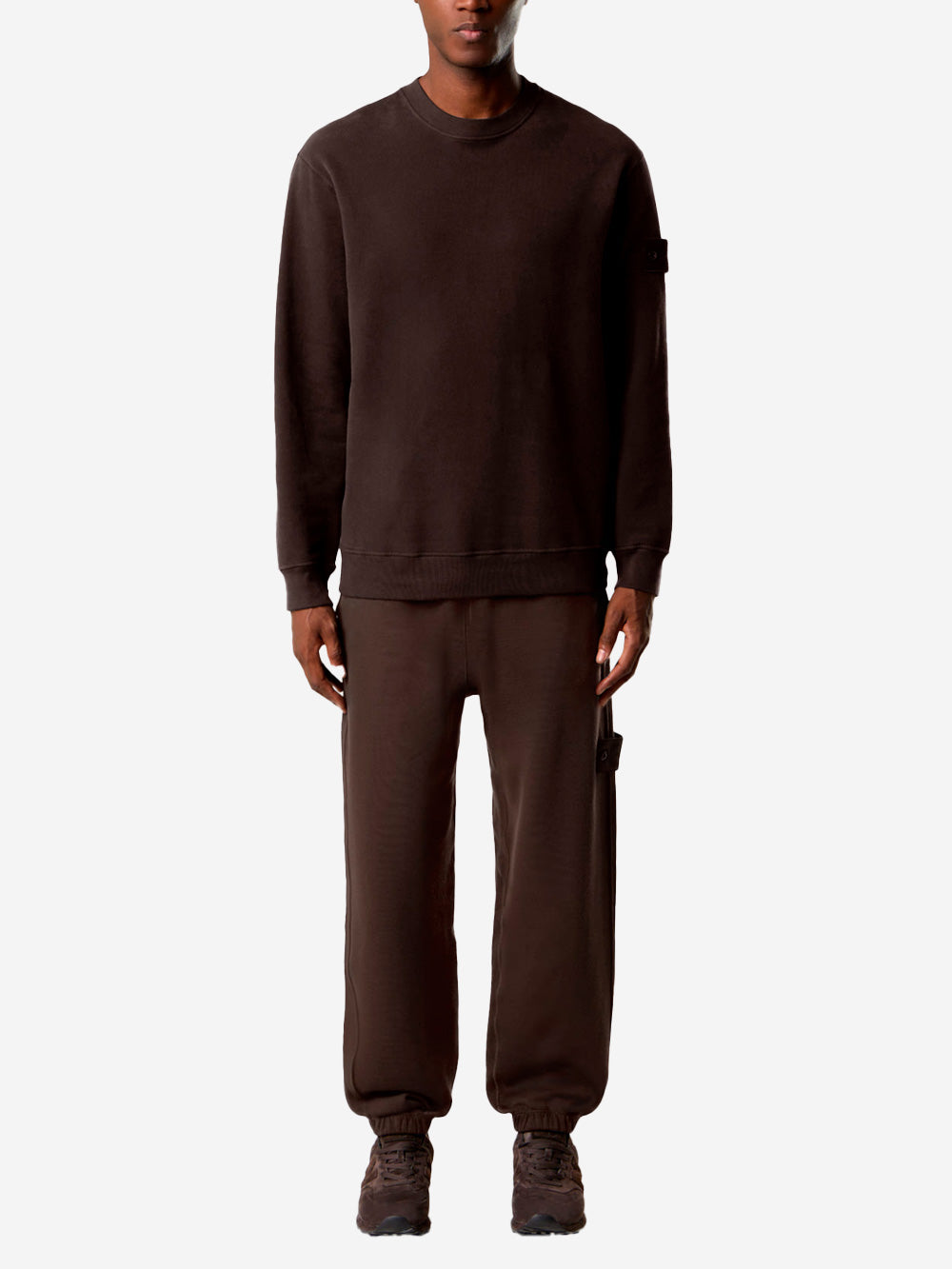 STONE ISLAND Felpa girocollo marrone 'Ghost' Marrone Urbanstaroma