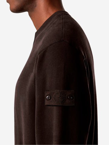STONE ISLAND Felpa girocollo marrone 'Ghost' Marrone