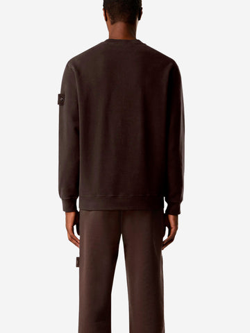STONE ISLAND Felpa girocollo marrone 'Ghost' Marrone
