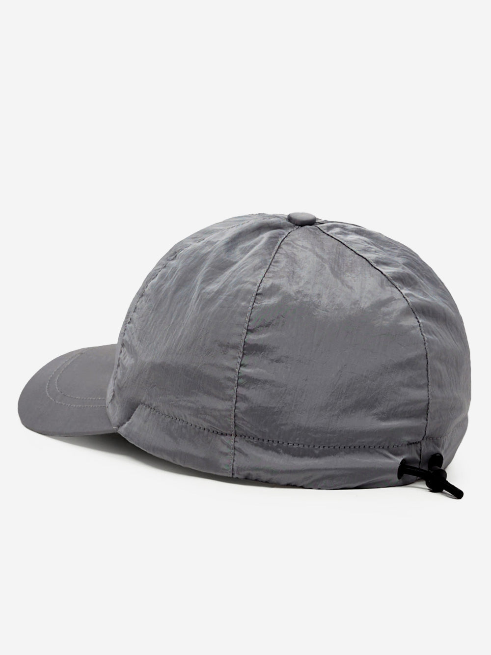 STONE ISLAND Cappellino in nylon iridescente con ricamo Compass Grigio Urbanstaroma
