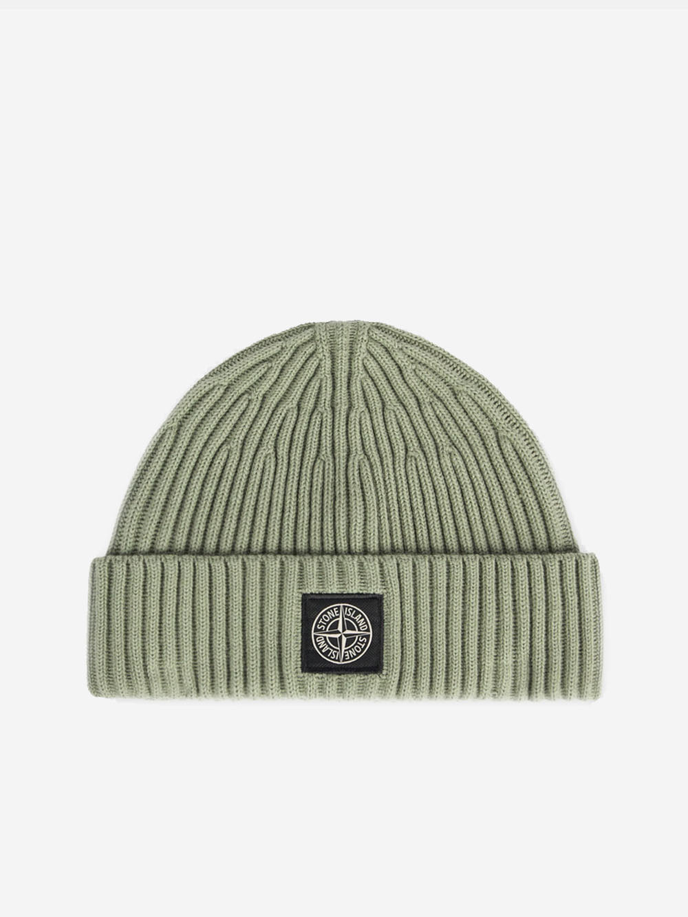 STONE ISLAND Beanie Full Rib salvia Verde Urbanstaroma