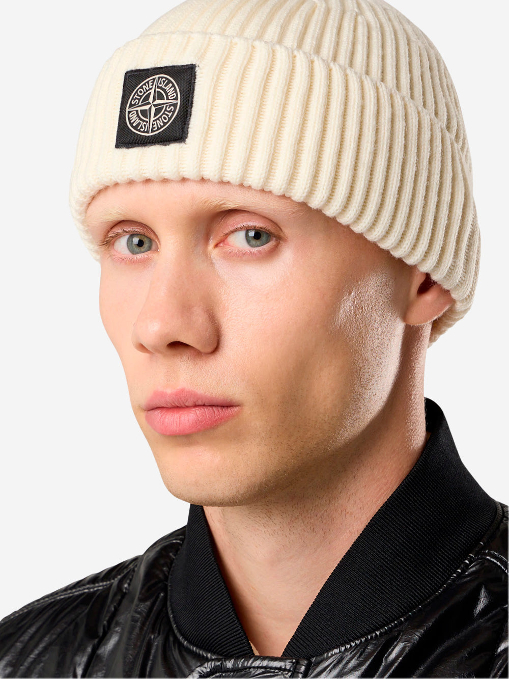 STONE ISLAND Beanie Full Rib avorio Panna Urbanstaroma