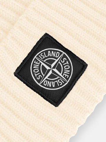 STONE ISLAND Beanie Full Rib avorio Panna
