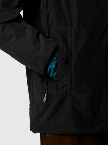 STONE ISLAND Giacca leggera nera 'David' con cappuccio e antigoccia Nero