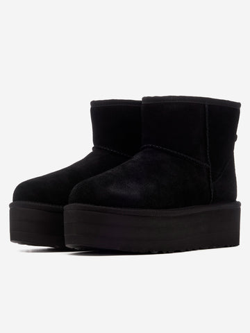 UGG W Classic Mini Platform stivali neri Nero
