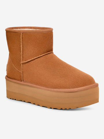 UGG W Classic Mini Platform stivali Chestnut Cammello