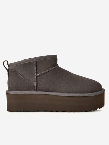 UGG W Classic Ultra Mini Platform 'Charcoal' grigio