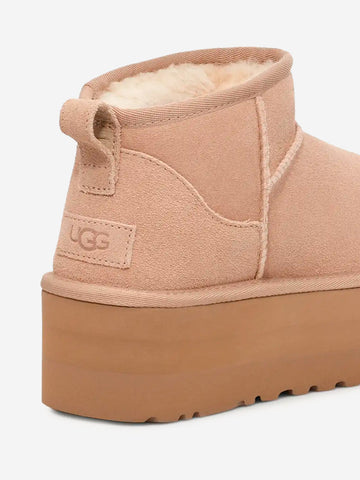 UGG W Classic Ultra Mini Platform Sand Sabbia