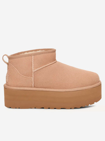 UGG W Classic Ultra Mini Platform Sand Sabbia