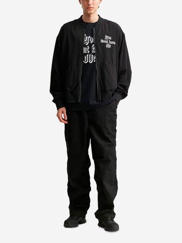 Pantalon 'Easy' noir bouclé