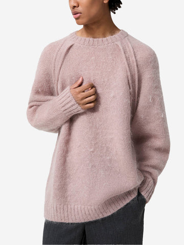 Trui van mohairmix met ritssluiting opzij