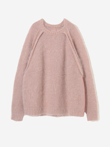 Trui van mohairmix met ritssluiting opzij