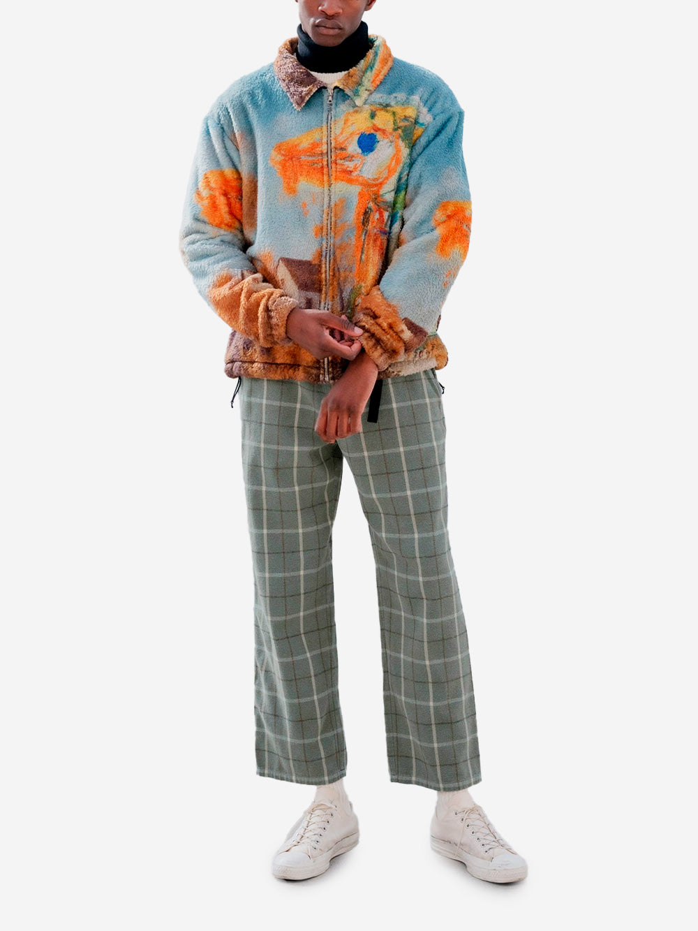 UNIFORM EXPERIMENT Blouson in pile dipinto 'Landscape' Asger Jorn Multicolor Urbanstaroma