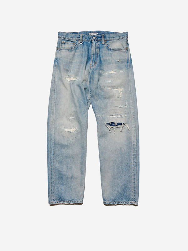 UNIFORM EXPERIMENT Regular fit distressed jeans UE-252054