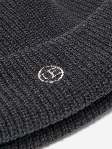 UNIFORM EXPERIMENT Cappello antracite 'Watch Cap' in maglia di acrilico grigio