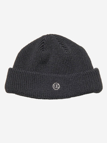 UNIFORM EXPERIMENT Cappello antracite 'Watch Cap' in maglia di acrilico grigio