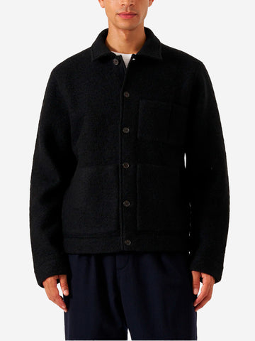 UNIVERSAL WORKS Giacca 'Uniform' nera in misto lana Nero