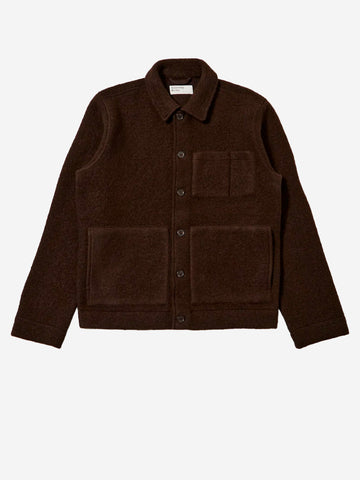 UNIVERSAL WORKS Giacca 'Uniform' marrone in misto lana Marrone