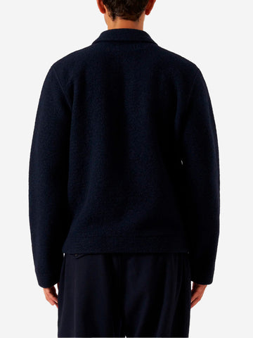 UNIVERSAL WORKS Giacca 'Uniform' blu navy in misto lana Blu scuro