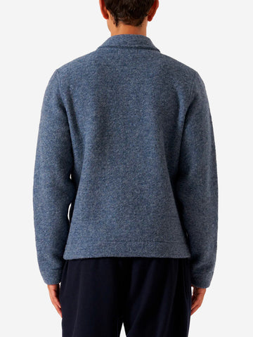 UNIVERSAL WORKS Giacca 'Uniform' blu ardesia in misto lana Blu