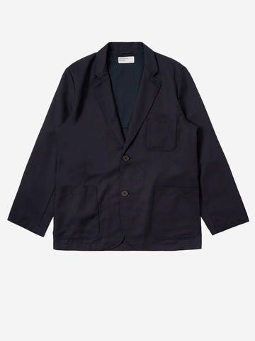 UNIVERSAL WORKS Giacca blu in misto lana a due bottoni Blu scuro