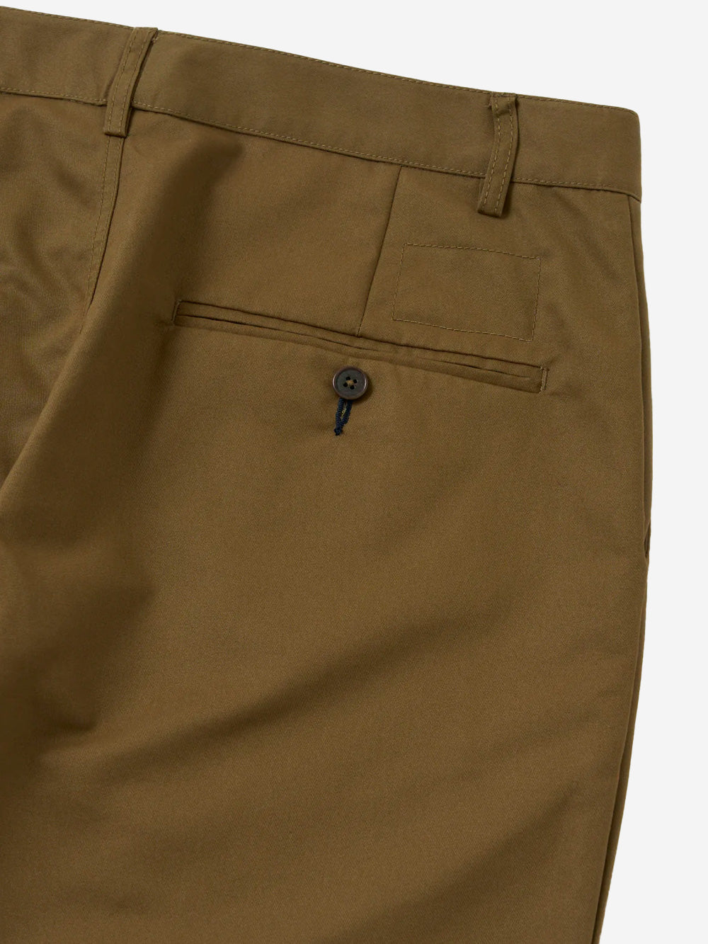 UNIVERSAL WORKS Chino Military khaki in misto cotone spazzolato Polytech Fango Urbanstaroma