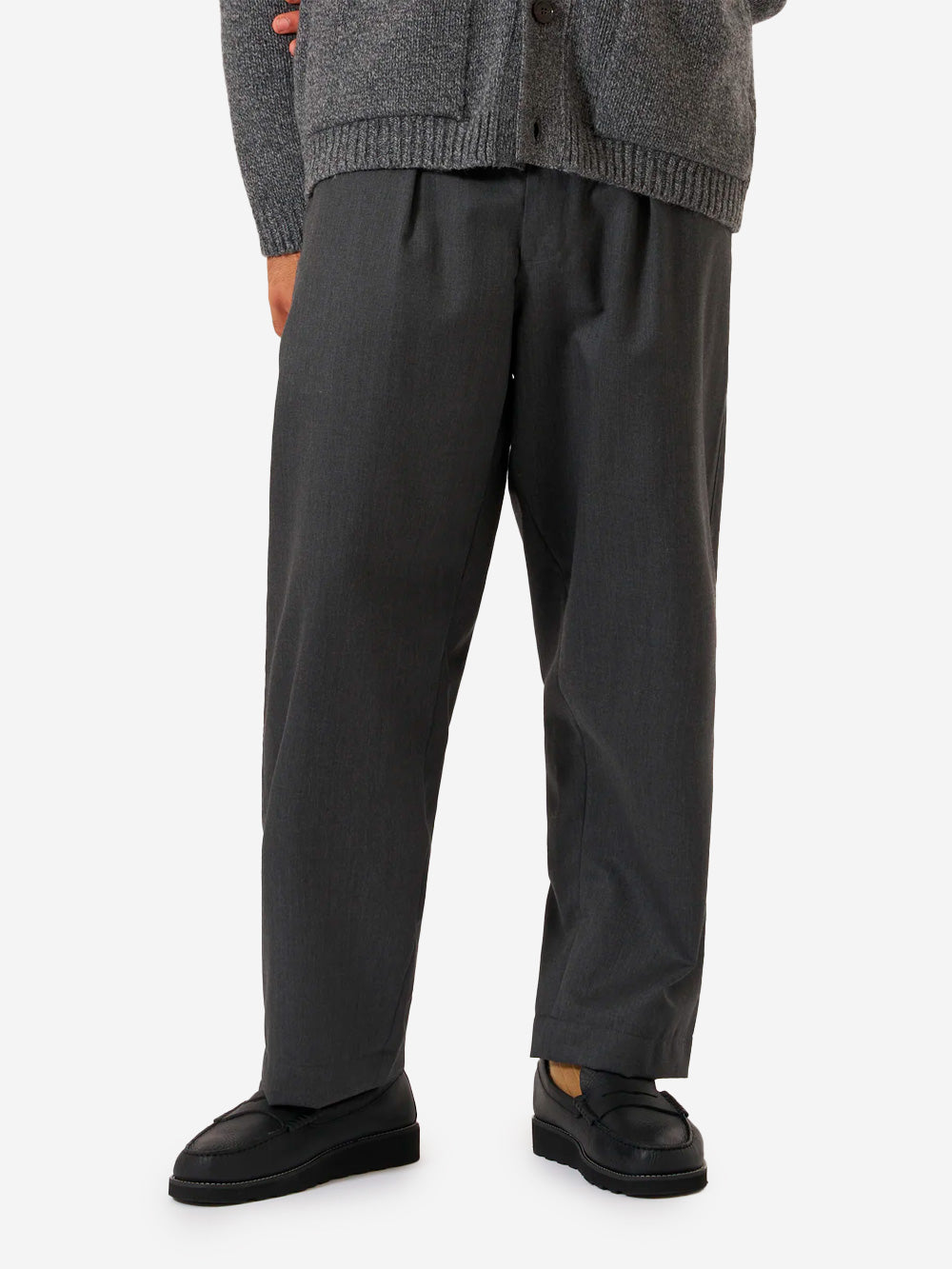 UNIVERSAL WORKS Pantaloni Oxford grigi Travel Suiting grigio Urbanstaroma