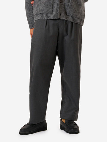 UNIVERSAL WORKS Pantaloni Oxford grigi Travel Suiting grigio