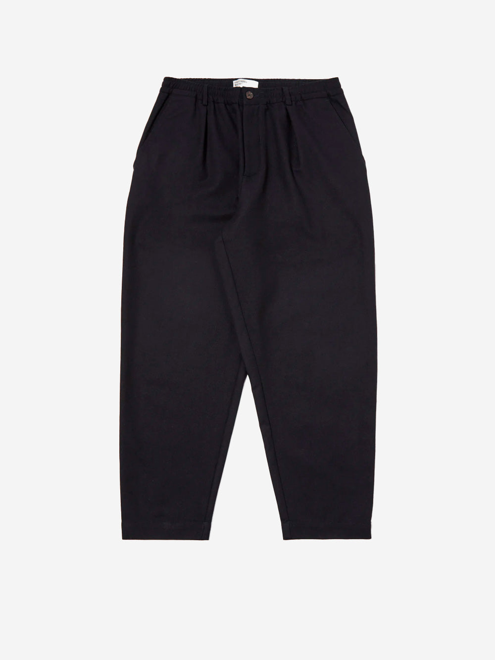 UNIVERSAL WORKS Pantaloni casual pleated Italian tweed blu Blu scuro Urbanstaroma