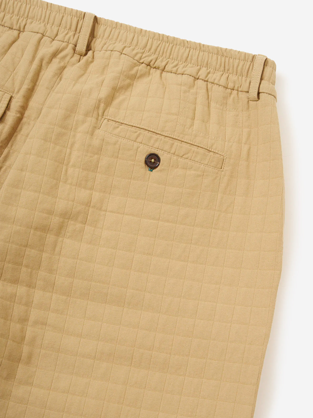 UNIVERSAL WORKS Pantaloni Oxford in cotone ripstop trapuntato Sabbia Urbanstaroma