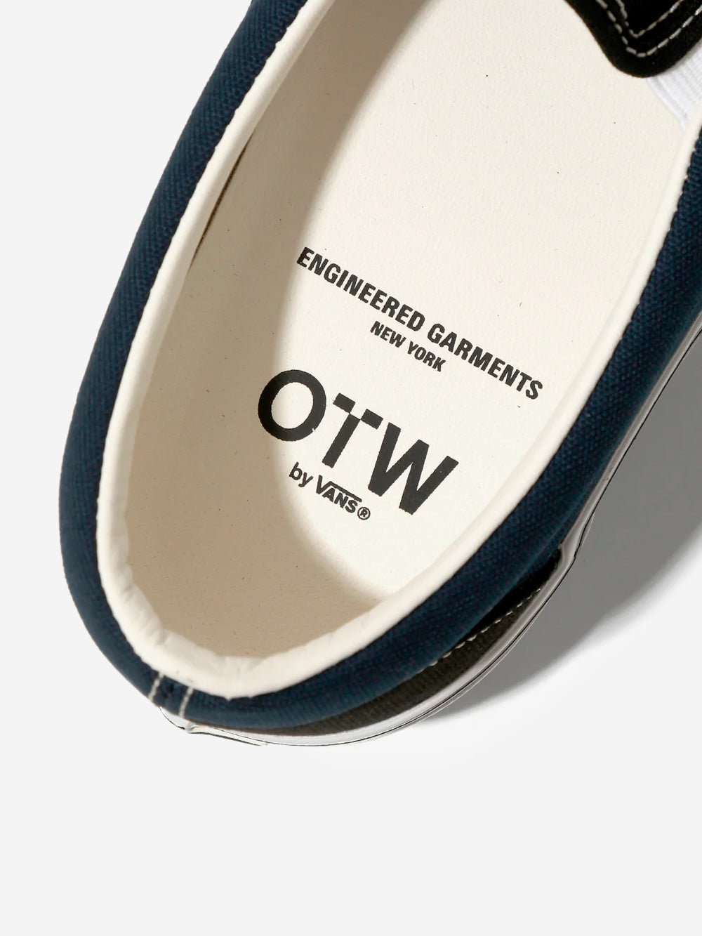 VANS OTW by Vans X Engineered Garments Classic Slip-On 98 nere e blu Nero blu Urbanstaroma