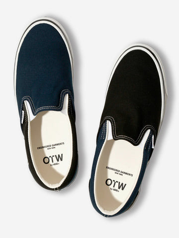 VANS OTW by Vans X Engineered Garments Classic Slip-On 98 nere e blu Nero blu