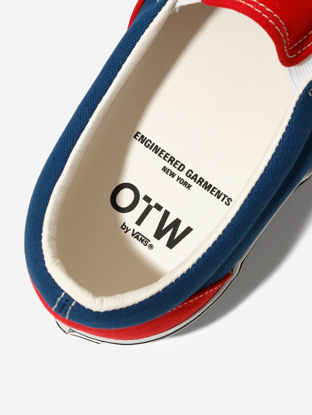 VANS OTW by Vans X Engineered Garments Classic Slip-On 98 rosse e blu Rosso blu Urbanstaroma