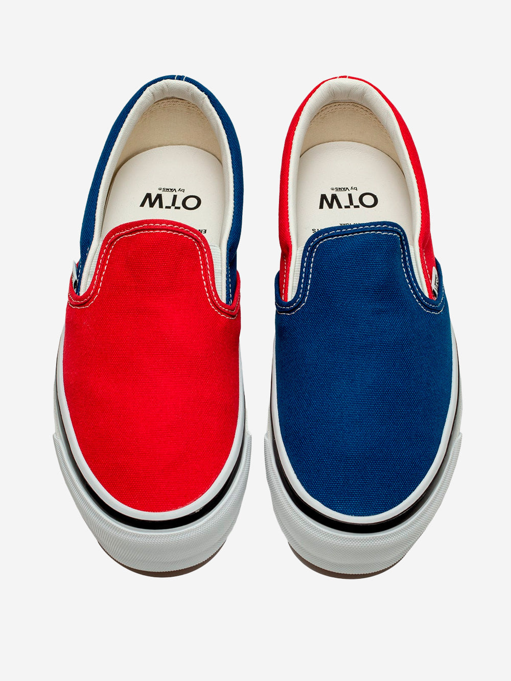 VANS OTW by Vans X Engineered Garments Classic Slip-On 98 rosse e blu Rosso blu Urbanstaroma