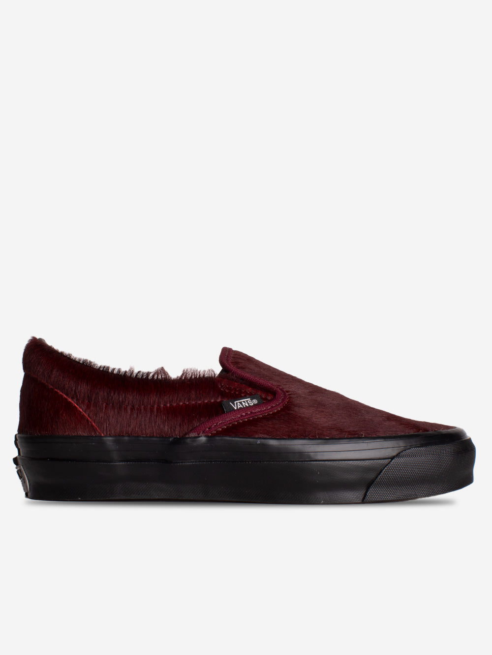 VANS OTW by Vans LX Classic Slip-On 98 Pony Hair burgundy Bordeaux Urbanstaroma