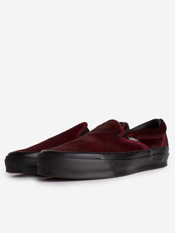VANS OTW by Vans LX Classic Slip-On 98 Pony Hair burgundy Bordeaux