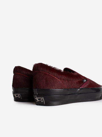 VANS OTW by Vans LX Classic Slip-On 98 Pony Hair burgundy Bordeaux