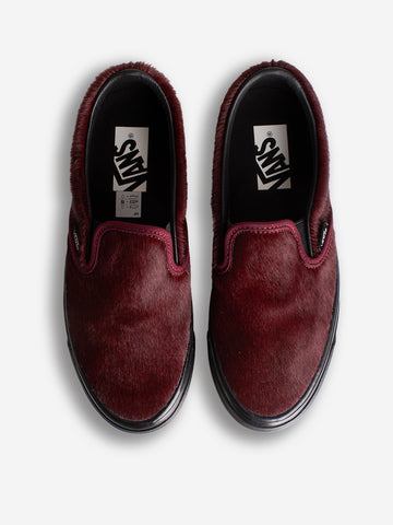 VANS OTW by Vans LX Classic Slip-On 98 Pony Hair burgundy Bordeaux