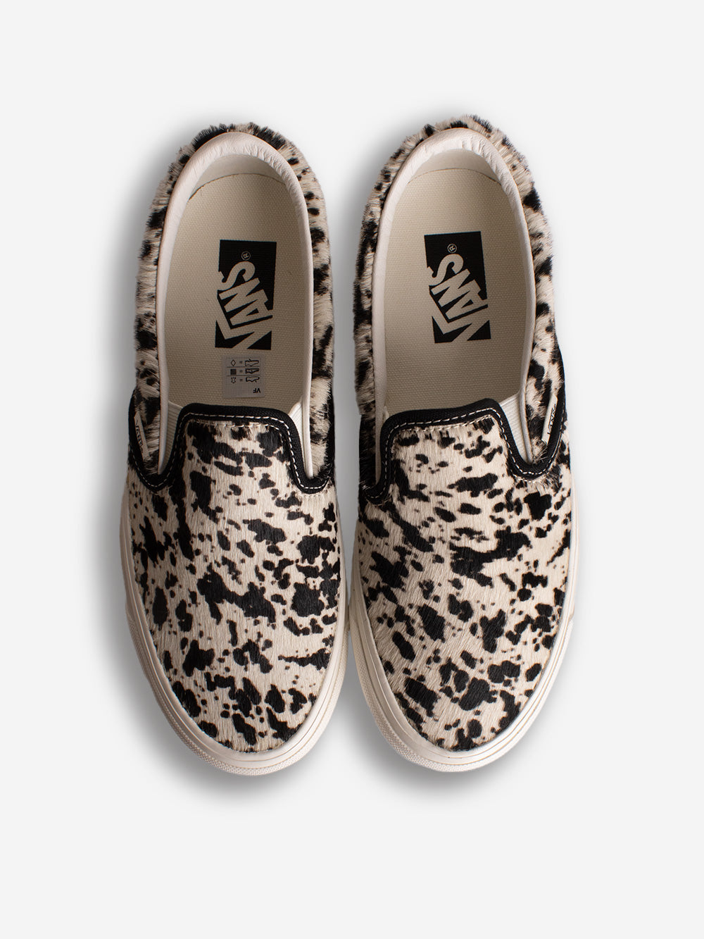 VANS OTW by Vans LX Classic Slip-On 98 Pony Hair bianche e nere Bianca nera Urbanstaroma