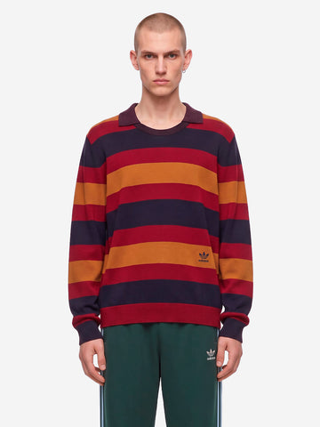 ADIDAS x Wales Bonner maglione a righe Rosso