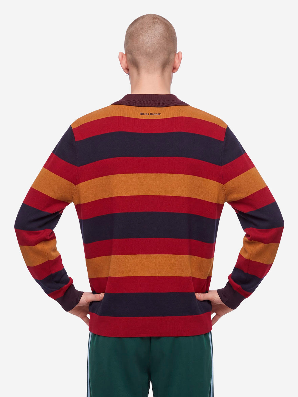 ADIDAS x Wales Bonner maglione a righe Rosso Urbanstaroma