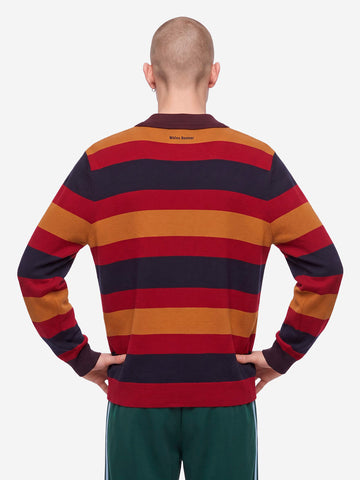 ADIDAS x Wales Bonner maglione a righe Rosso