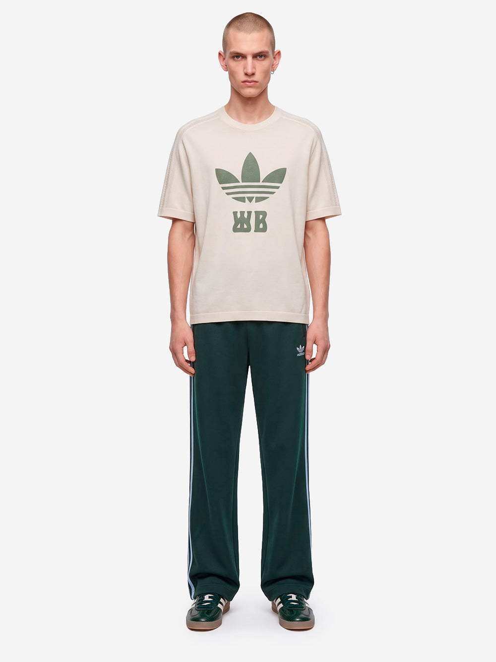 ADIDAS x Wales Bonner t-shirt jacquard bianca Beige Urbanstaroma