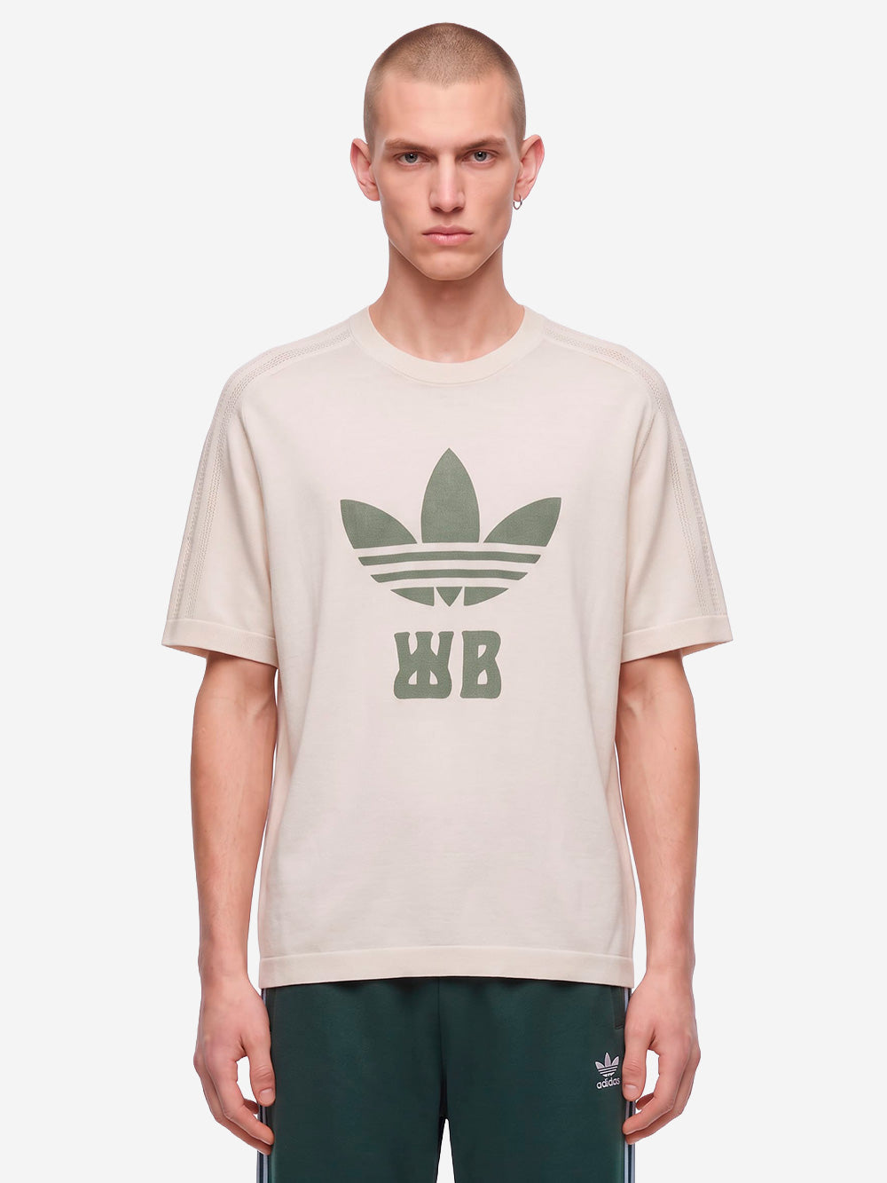ADIDAS x Wales Bonner t-shirt jacquard bianca Beige Urbanstaroma